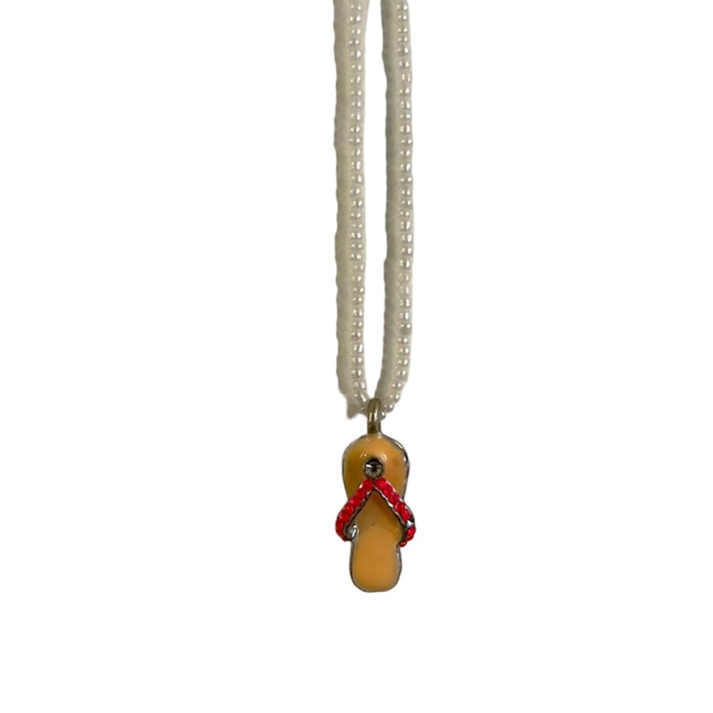 Summer Flip Flop Sandal Necklace